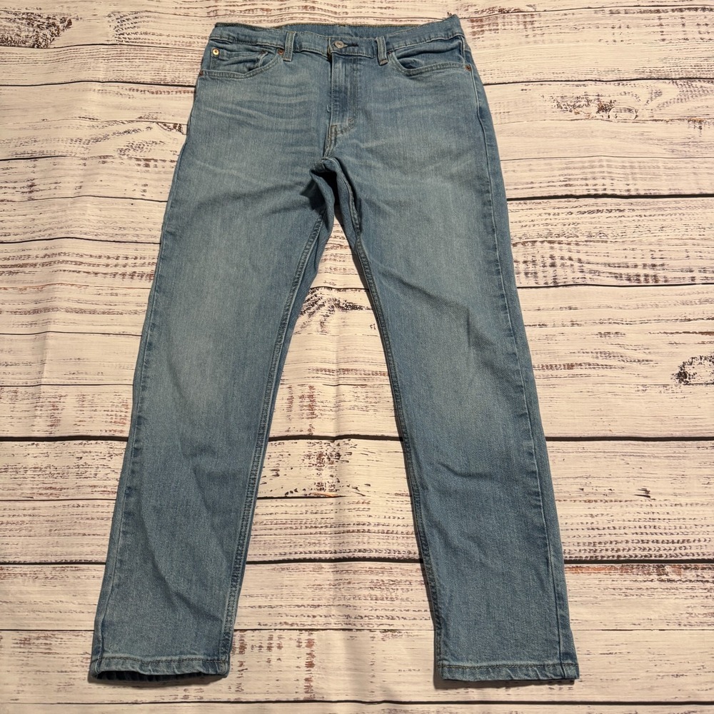 Levi's 512 Jeans Blue Denim Pants Light Wash Men's Size 33x30 (Fits 32x27)